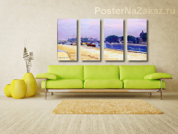 Модульная картина Порт Лувра