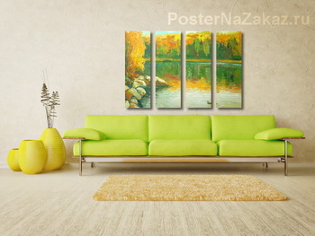 Модульная картина Озеро