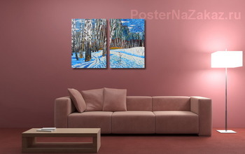 Модульная картина Первая проталина