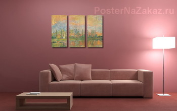 Модульная картина Вид на Сену