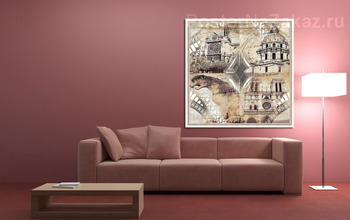 Модульная картина Архитектура Парижа