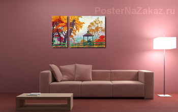 Модульная картина Осень над городом. 1915