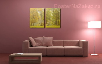 Модульная картина Осень туманная