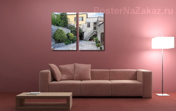 Модульная картина Каменный дворик в Пее