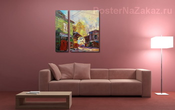 Модульная картина Дворики самарские