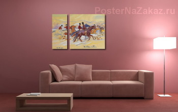 Модульная картина Верховая езда