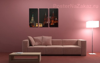 Модульная картина Метель в Москве