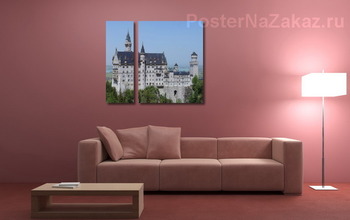 Модульная картина Бавария. Замок Нойшванштайн