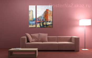 Модульная картина Трамвай 