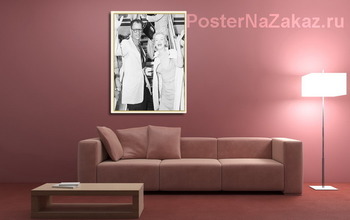 Модульная картина Мерелин Монро и её муж Артур Миллер,1955г.