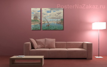 Модульная картина Сена в Париже