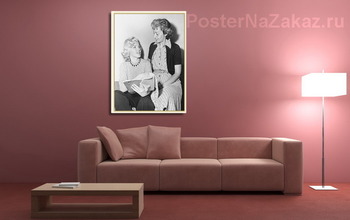 Модульная картина Мерелин Монро и преподаватель драматургии Наташа Латис.