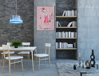 Модульная картина Гламурная козочка