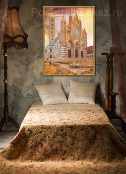 Модульная картина Собор Сиены. Тоскана