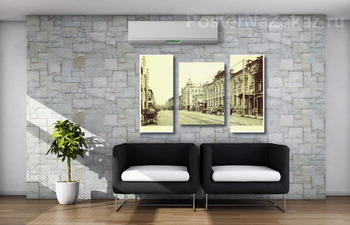 Модульная картина Проломная улица и Биржа 1910  –  1917 ,  Россия,  Татарстан,  Казань