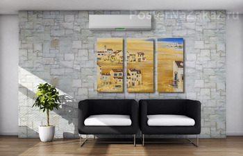 Модульная картина Желтая дорога в Севилью