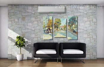 Модульная картина Солнечная улица