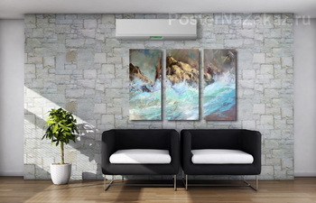 Модульная картина Скалистый берег