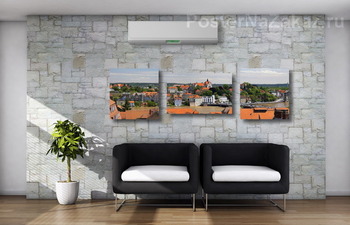 Модульная картина Панорама города Мейсена, ФРГ