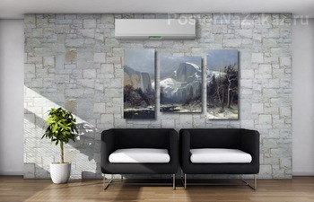 Модульная картина Зима в долине Йосемити