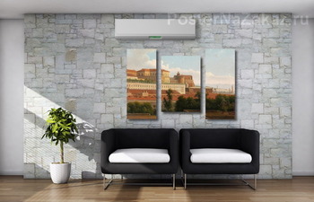 Модульная картина Палаццо Реале и гавань, Неаполь