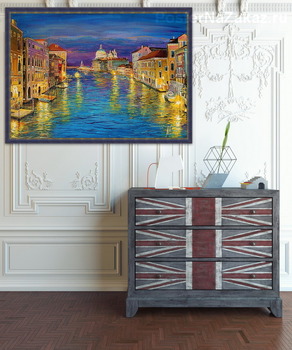 Модульная картина Венеция на закате