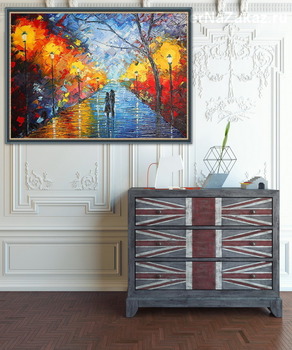 Модульная картина Ночная прогулка