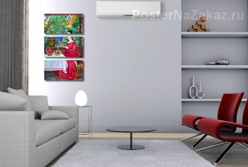 Модульная картина Купчиха на балконе. 1920