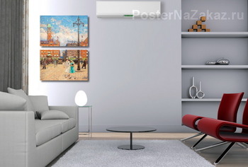 Модульная картина Ратушная площадь, Копенгаген