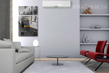 Модульная картина Трамвай