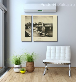 Модульная картина Вид с Замоскворецкой набережной,1888