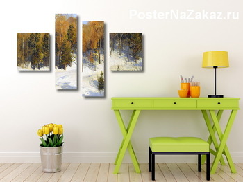 Модульная картина Зимнее солнце, 1914