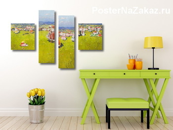 Модульная картина На ярмарке