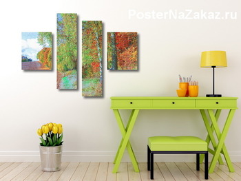 Модульная картина осенние краски