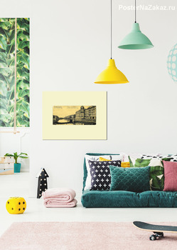 Модульная картина Мойка и Красный мост