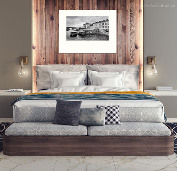 Модульная картина Фонтанка - Прачечный мост.1900