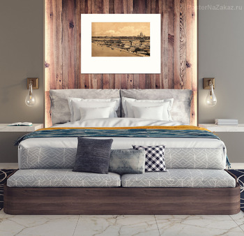 Модульная картина Николаевская набережная 1901 