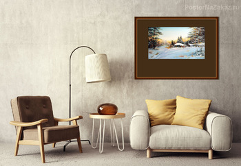 Модульная картина Зимнее утро