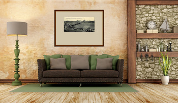 Модульная картина Николаевский мост. Общий вид города.