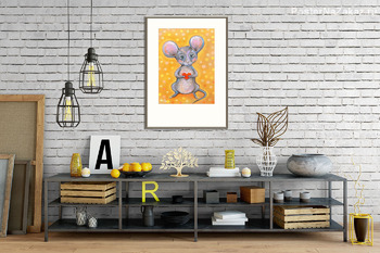 Модульная картина Мышка