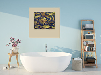 Модульная картина Мозаики Помпеи. Морские обитатели. II в до н.э.