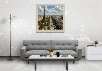 Модульная картина Париж с высоты птичьего полёта