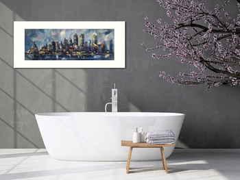 Модульная картина "Нью Йорк цвета шампанского"