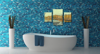 Модульная картина Санкт-Петербург. Канал Грибоедова в районе Могилевского моста.