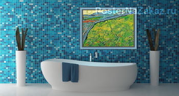 Модульная картина Поле яровой пшеницы на восходе солнца, 1889