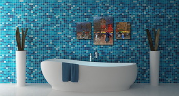 Модульная картина Мулен Руж вечером