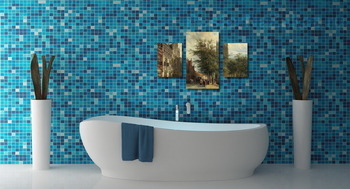 Модульная картина Старая церковь, Делфт, летом