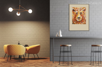 Модульная картина Медведь