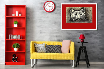 Модульная картина Ночной кот.