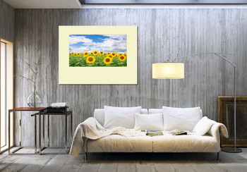 Модульная картина Sunflower field landscape